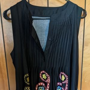 Floral print tunic top